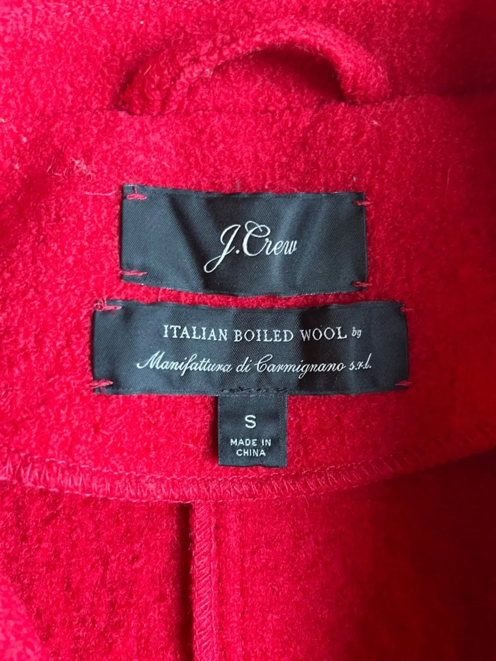 J. Crew 100% Italian Wool Red Blazer Coat, size S